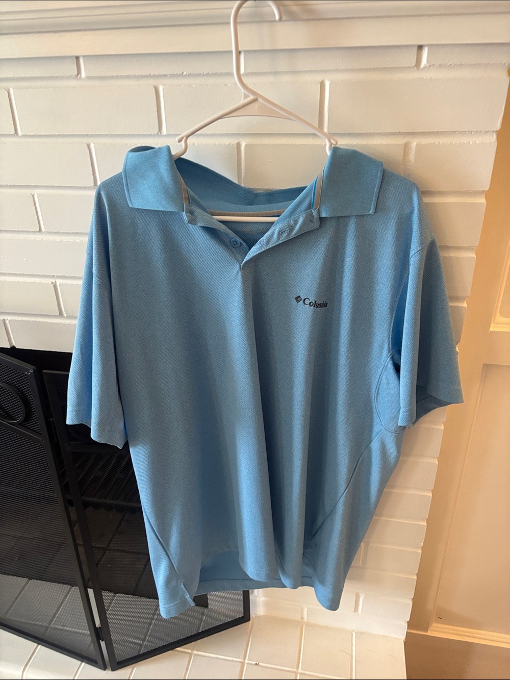 Columbia Men’s Sky Blue Short-Sleeve Polo